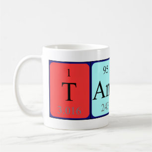 Taza De Café Tamica nombre de tabla periódica mug