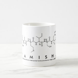 Taza De Café Tamisha peptide nombre mug