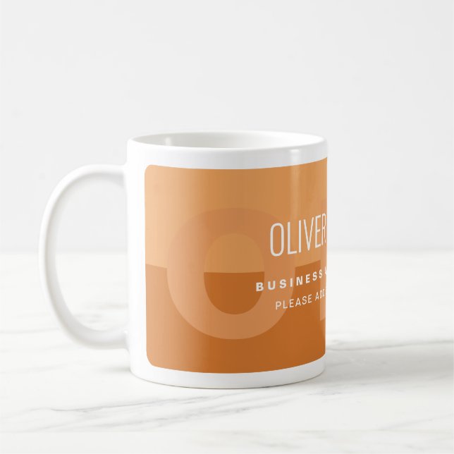 Taza De Café Tan Brownish Nombre Profesional Café Mug (Izquierda)