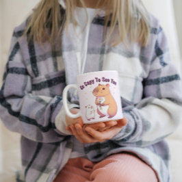 Taza De Café Tan Capaz De Verte - Arte Cute De Capibara