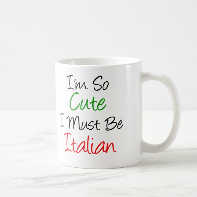 Taza De Café Tan lindo tazón italiano (Derecha)