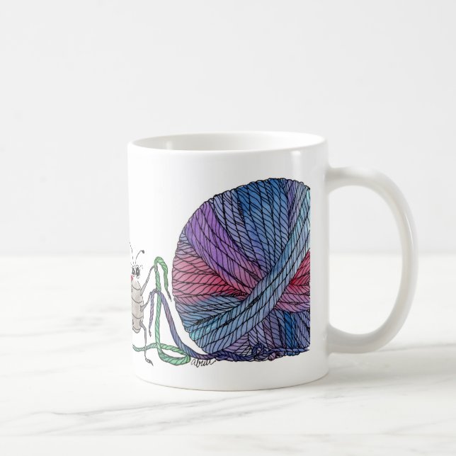 Taza De Café Tan muchos extremos flojos… mariquita e hilado (Derecha)