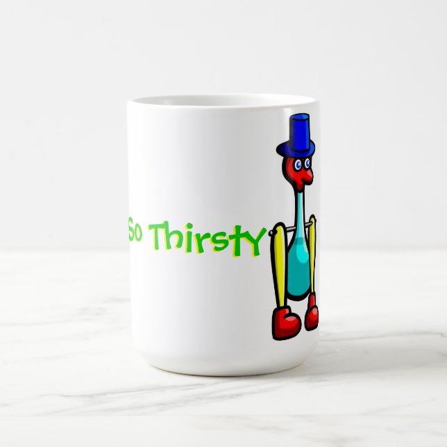 Taza de café "tan sedienta" del pájaro de Drinky (Centro)