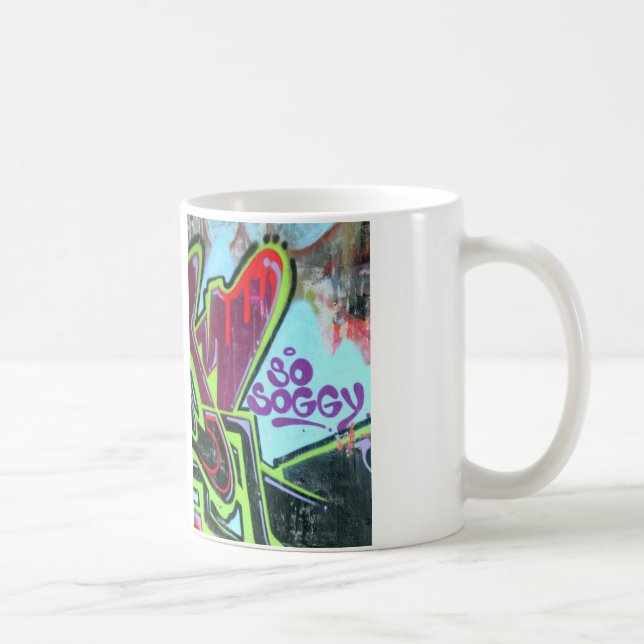 Taza De Café tan soggy mug de graffiti (Derecha)
