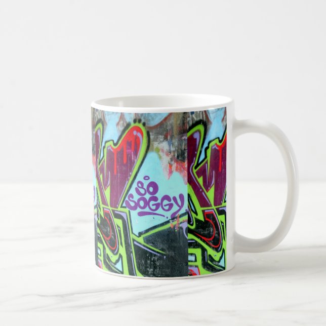 Taza De Café tan soggy mug de graffiti (Derecha)