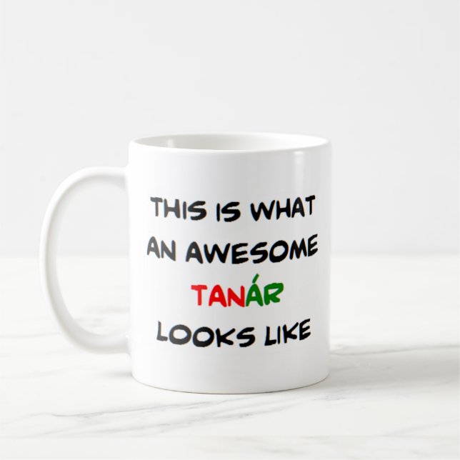 Taza De Café tanar, profesor húngaro, impresionante (Izquierda)