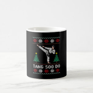 Taza De Café Tang Soo Do Navidad Suéter Feo Artes Marciales