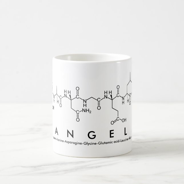 Taza De Café Tangela peptide name mug (Centro)
