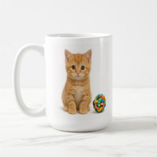 Taza De Café Tangy Trouble - Naranja Tabby Kitten