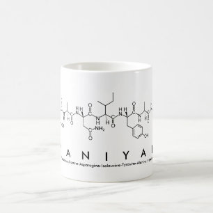 Taza De Café Taniyah peptide nombre mug