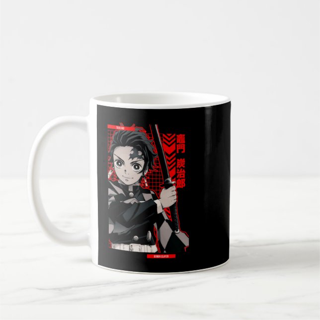 Taza De Café Tanjiro = DEMON SLAYER = Anime Star Edition -Rojo- (Izquierda)