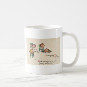 Taza De Café tanque de acción de gracias de antaño