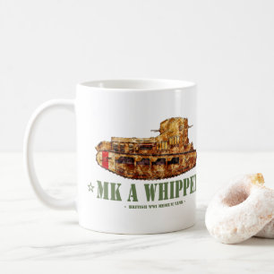 Taza De Café Tanque medio británico MK A Whippet de la Primera 