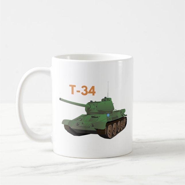 Taza De Café Tanque soviético T-34 (Izquierda)