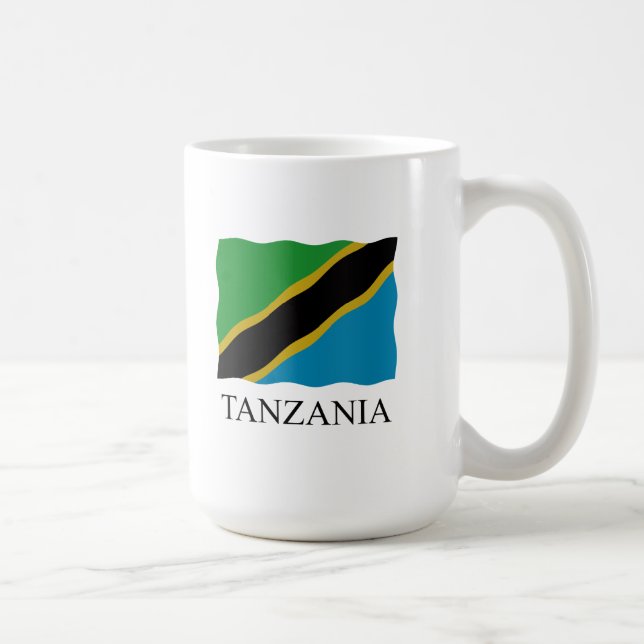 Taza De Café Tanzania flag (Derecha)