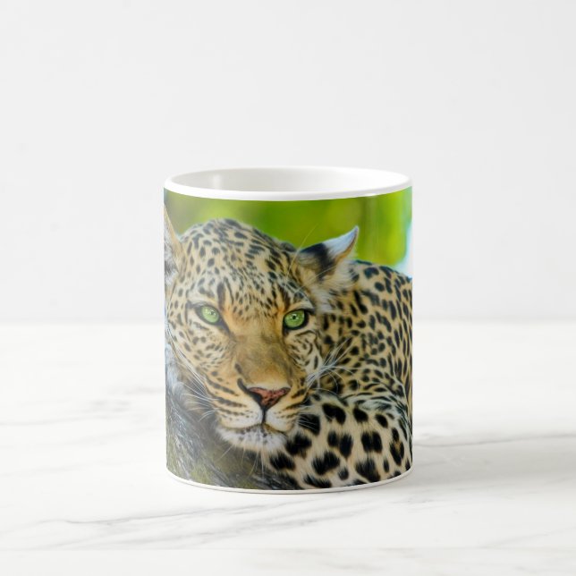 Taza De Café Tanzania Leopard Coffee Mug (Centro)