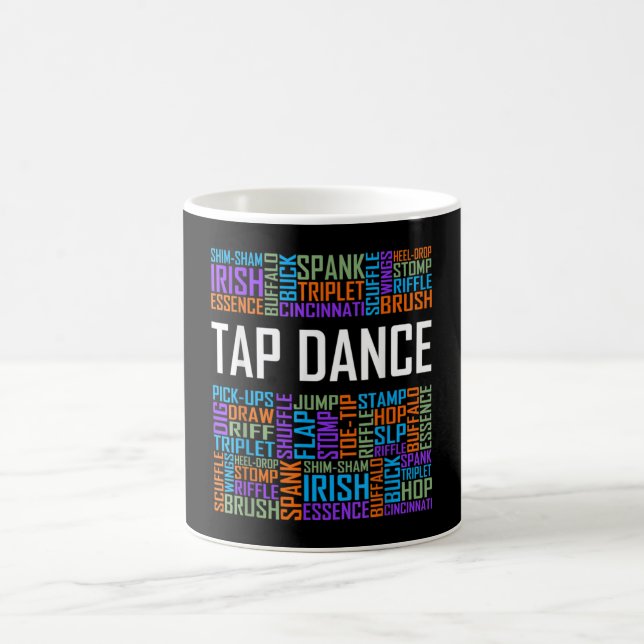 Taza De Café Tap Dance Words Lover Tap Dancer Teatro Bailando (Centro)