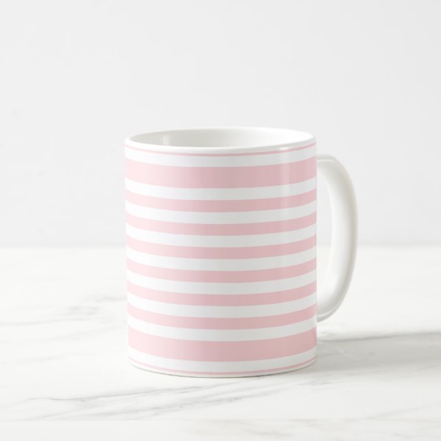 Taza De Café Tapa rosa y blanca (Anverso derecho)