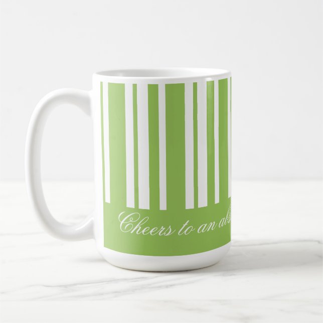 Taza De Café Tapón De Café Blanco Y Verde (Izquierda)