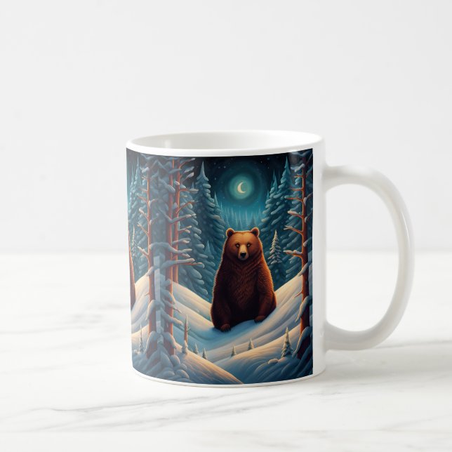 Taza De Café Tapón de café de invierno marrón (Derecha)