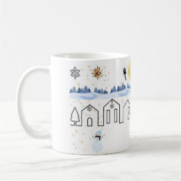 Taza De Café Tapón de café Winter wonderland