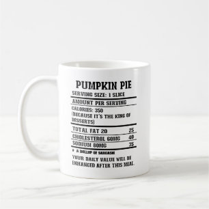 Taza De Café Tapón de calabaza Nutrición Hecho.b