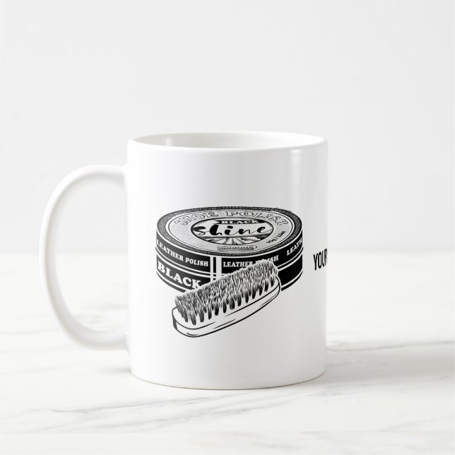 Taza De Café Tapón de esmalte de zapatos negros (Izquierda)
