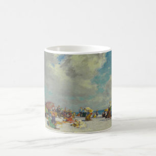 Taza De Café Tarde de verano en la playa (por E.H. Potthast)