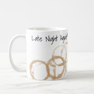 Taza De Café Tarde Noche De Nuevo Coffee Rings