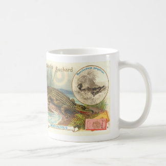 Taza De Café Tarjeta antigua de Suchard Chocolat Nicrosaurus