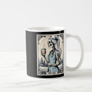 Taza De Café Tarjeta certificada de enfermera Istant Tarot Skel