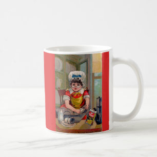 Taza De Café Tarjeta de comercio victoriana para jabón marfileñ