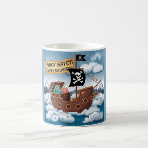 Taza De Café Tarjeta de cumpleaños - Ahoy Matey!