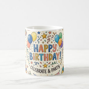 Taza De Café Tarjeta de cumpleaños personalizable