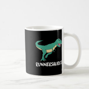 Taza De Café Tarjeta de ejercicio divertido de dinosaurio T-rex