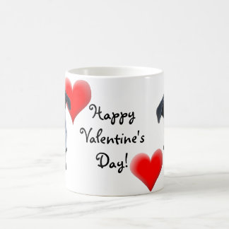 Taza De Café Tarjeta de felicitación feliz del barro amasado