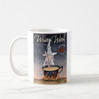 Taza De Café Tarjeta de halloween de bruja