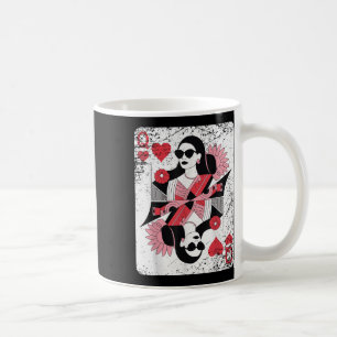 Taza De Café Tarjeta De Juego Moderna Reina De Corazones