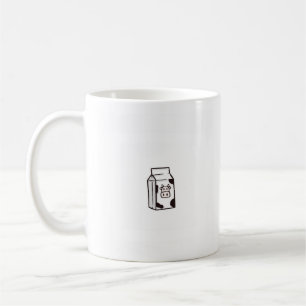 Taza De Café tarjeta de leche de vaca, divertido