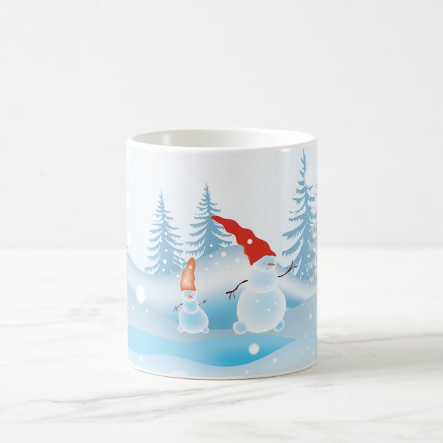 Taza De Café Tarjeta de Navidades felices (Centro)