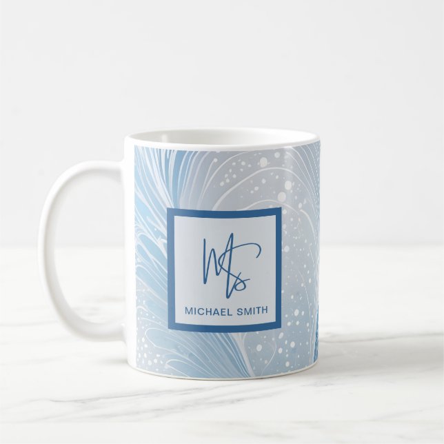 Taza De Café Tarjeta de presentación de Luxe Square – Profesion (Izquierda)