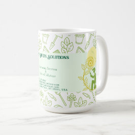 Taza De Café Tarjeta de presentación de soluciones de jardinerí