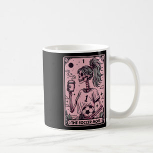Taza De Café Tarjeta de Tarot de Mamá de Fútbol Femenino, Mamá