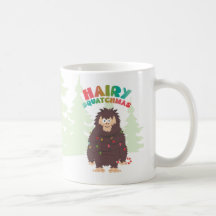 Tarjeta de vacaciones plana Bigfoot Sasquatch Navi