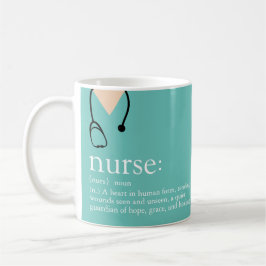 Taza De Café Tarjeta de visita para enfermeras Scrubs y Stethos