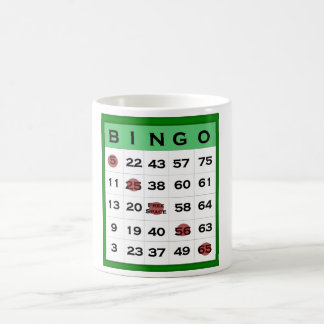 Taza De Café tarjeta del bingo