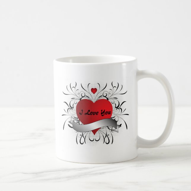Taza De Café Tarjeta del día de San Valentín (Derecha)