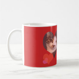 Taza De Café Tarjeta del día de San Valentín roja personalizada