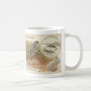 Taza De Café tarjeta del iguanodon 1895 del suchard