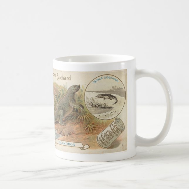 Taza De Café tarjeta del iguanodon 1895 del suchard (Derecha)